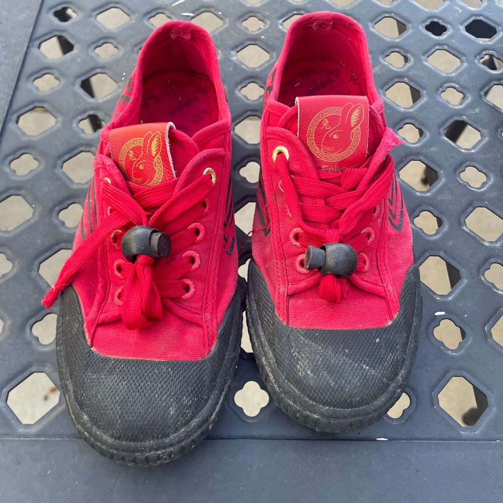Kids Red Canvas Shoes